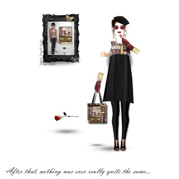 Fashion Art Note Card Blank Greeting or Invitation - Picture 2 of 6